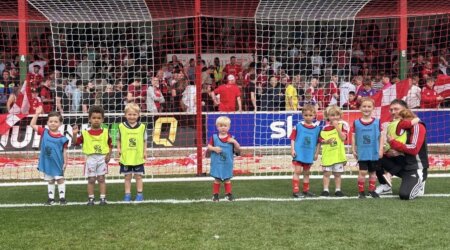 Our Tots Played On The Pitch!