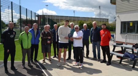 Tom Broadbent wins our PFA Player in the Community Award