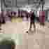 Our Football Fans in Training Take Over the Haydon Centre Gym!