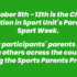 Parents in Sport Week
